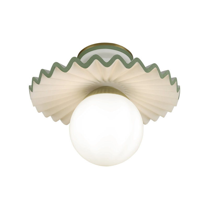 Amanda Lindroth Fancy Ruffle Flushmount