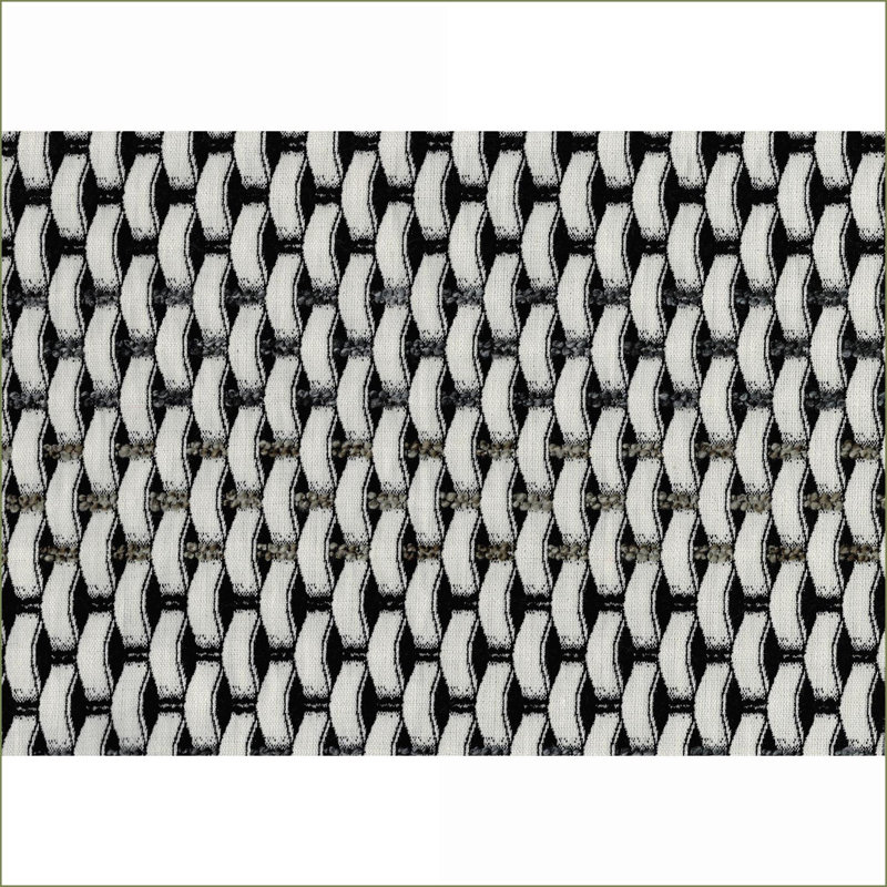 Repose-pieds pouf carré moderne, pouf antidérapant 16 x 16 x 16 po, tissu jacquard | Multicolore | Textile