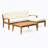GRENADA L Shape 3Pcs Acacia Sectional Patio Sofa Set