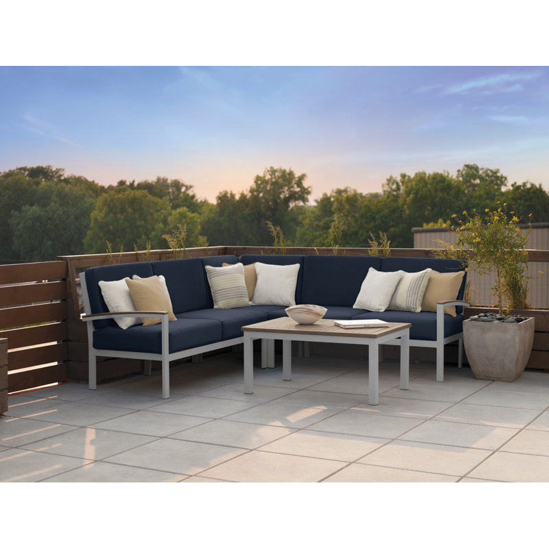 Causeuse modulaire Travira (droite), Bleu minuit