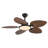 52'' Leaf Ceiling Fan With Led Lights