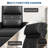Power Recliner Chair with Massage and Heat, Adjustable Electric Recliner Ergonomic Overstuffed PU Leather Single Sofa, 2 Side Pockets and USB Port, Home Theater Seating for Living Room-1917503825