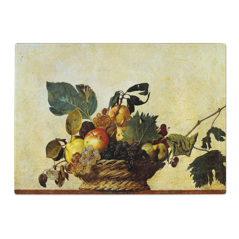 Fruit Basket by Caravaggio Chopping Board, 0.4cm H x 20cm W x 28.5cm L