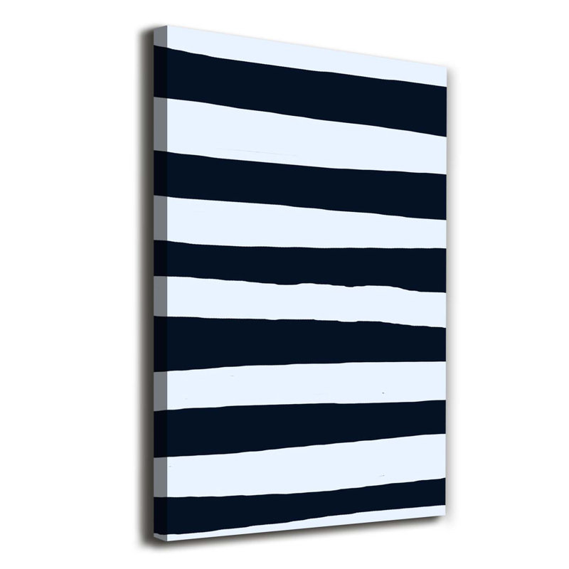 Striped Background - Wrapped Canvas Print
