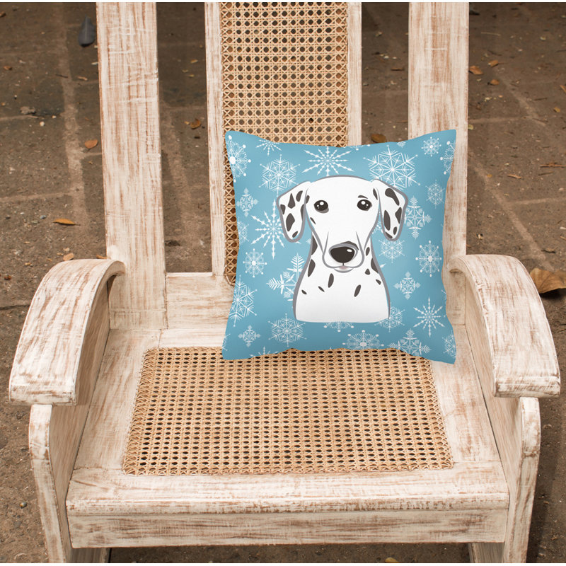  Coussin Snowflake Dalmatian 14 "