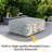 Ottoman For Outdoor Sectional Sofa For Patio, Garden And Swimming Pool-536375963