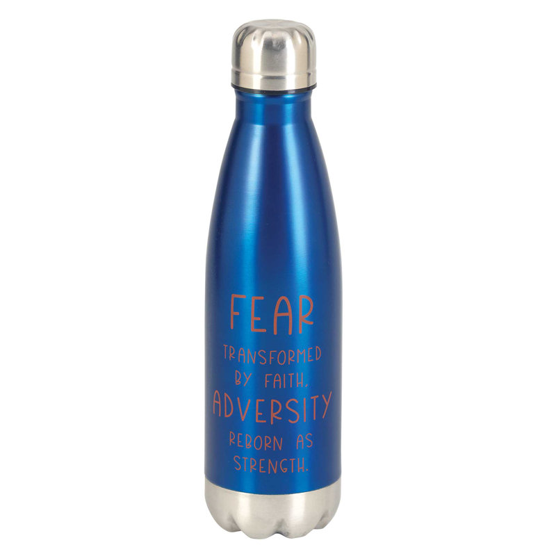 Courage Basketball 17 oz. Bouteille d'eau isolée en acier inoxydable, Bleu