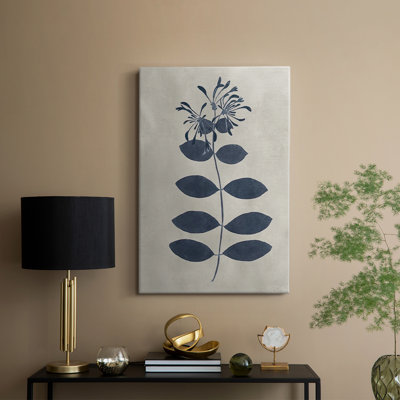 Fleurs pressées bleu marine - Cavas enveloppés de galerie