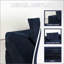 Canapé-lit à compression pour chien pour adultes et animaux de compagnie, canapé de sol moderne avec coussin, tissu en velours côtelé, sans assemblage, bleu foncé