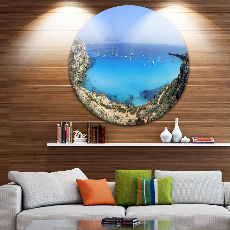 « cala rossa beach sicily italie », reproduction de photo sur métal, H 23 po x l 23 po x P 1 po