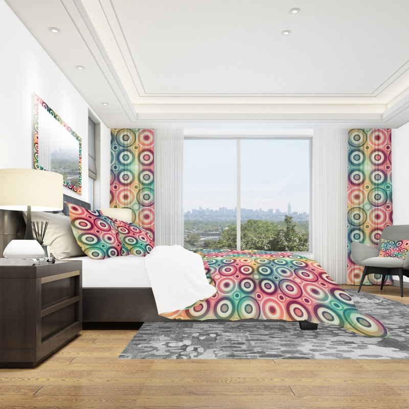 Ensemble de housse de couette moderne et contemporaine, Housse de couette double / grand et 2 taies