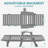 Outdoor HDPE Reclining Lounge Chaise With Wheels & Cup Holder-402390994