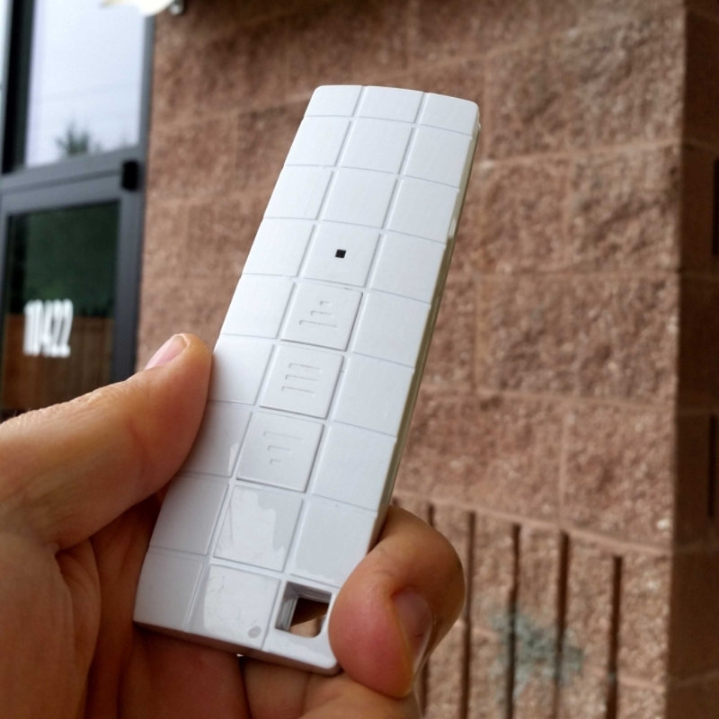 White Compact Remote Control for Retractable Awning Motor