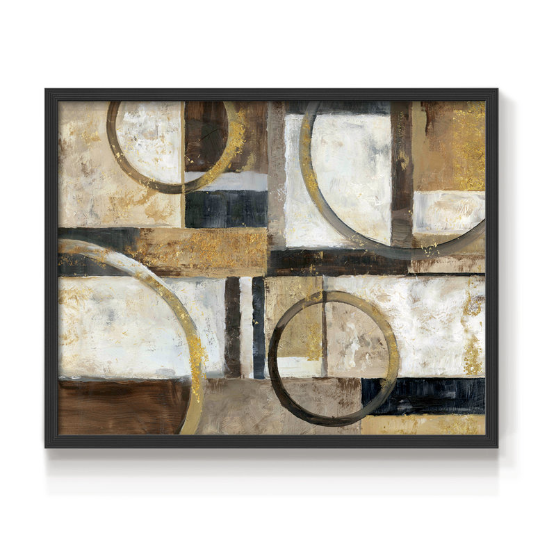 Interplay -Framed Print - Restickable, H 8 po x l 10 po, Noir