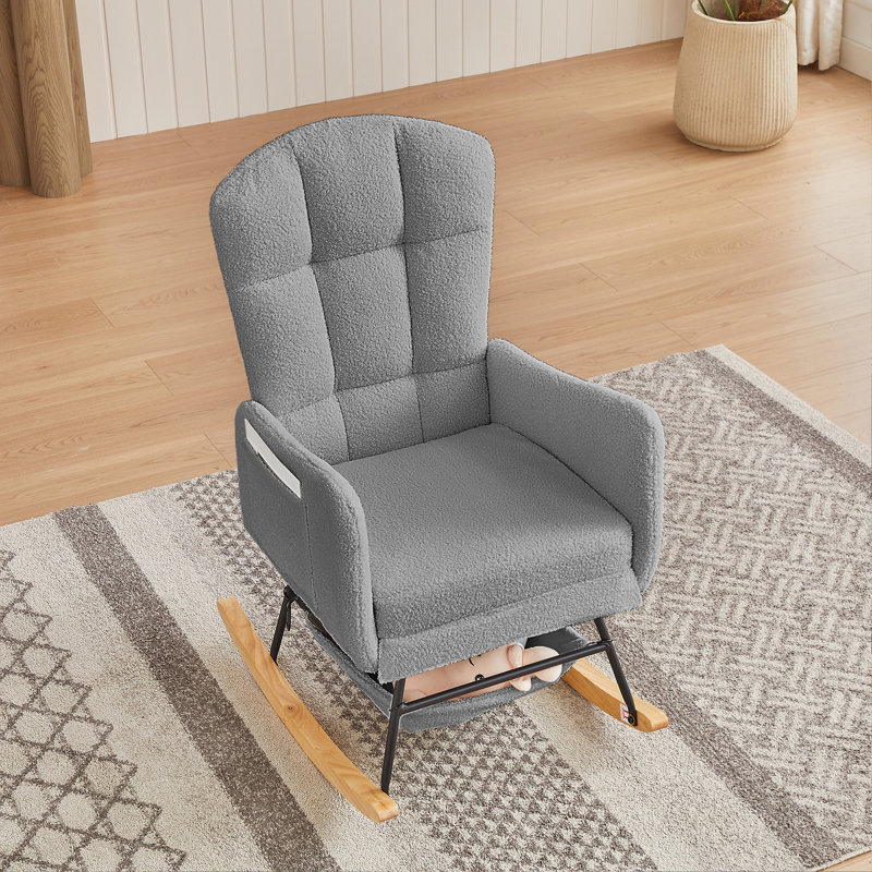 Fauteuil à bascule Teddy, Gris
