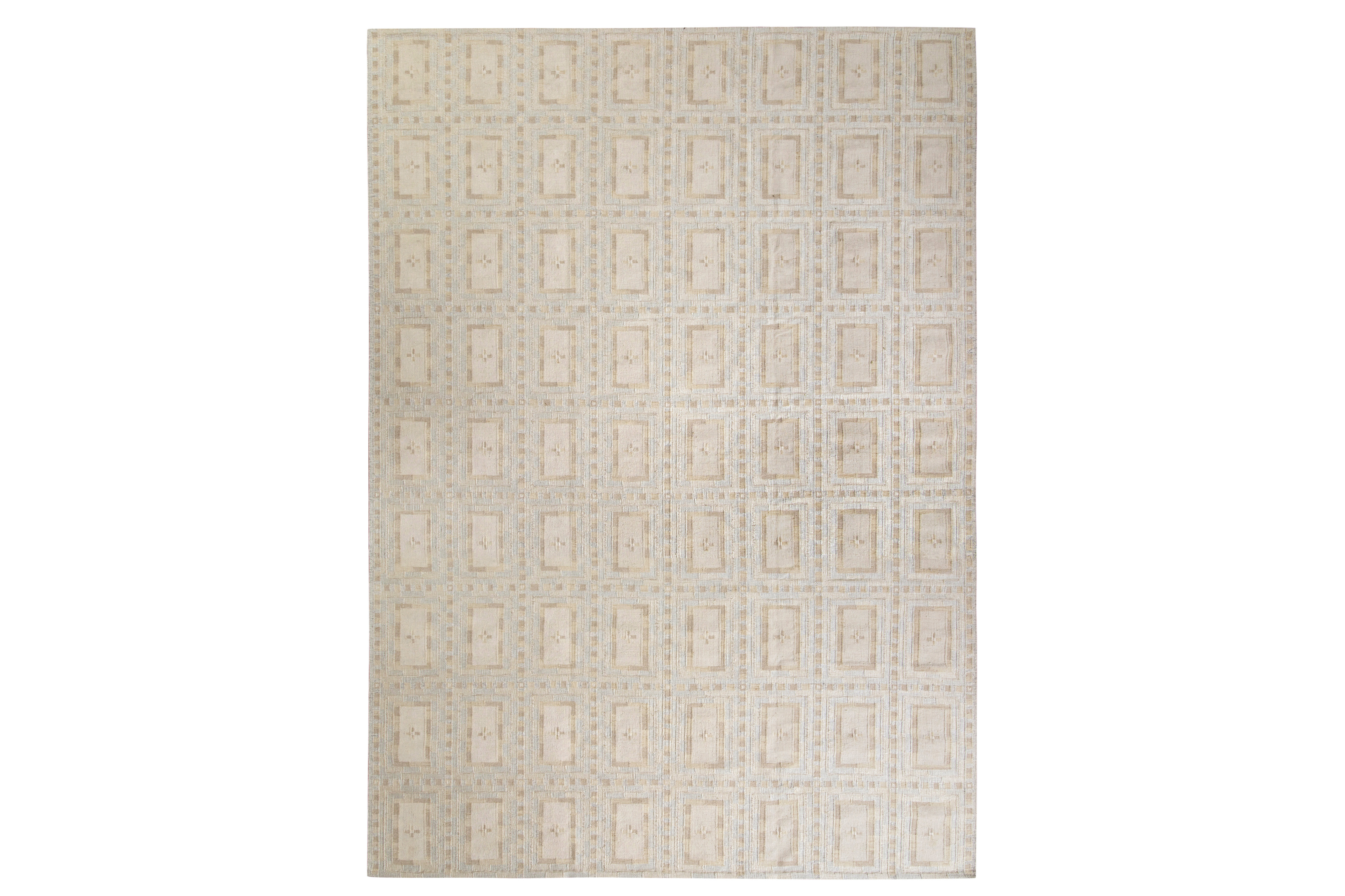 Biege Geometric Pattern Rug Rug & Kilim’S Scandinavian Rug In Beige-Brown Geometric Pattern | Perigold