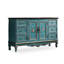 Buffet bleu uni et bois manufacturé