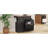 47.2" Kitchen Island, Drop Leaf, Removable Side , Towel Rack, Concealed Tilt Trash Container Can Cabinet-1174575483