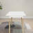 Modern Dining Table 47 Inch Kitchen Table Rectangular Top With Solid Wood Leg - White
