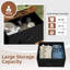 Nightstand Storage Chest Of Drawers With Removable Fabric Bins For Closet Bedside Living Room Laundry Entryway Hallway