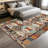 1PC Bohemian Southwestern Aztec Tribal Geometric Pattern area rugs for Living Room, Soft and Comfortable, Suitable for all seasons, easy-to-maintain, machine washable Indoor floor mat, Under Table Farmhouse suitable for dining room, bedroom,-588181591
