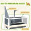 Wooden Tortoise House with Storage Shelf Clear Observation Windows