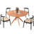 Crossroads 47.2"  Round Wood Table-1614798340