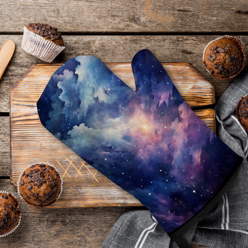 Starry Waves Oven Mitt Cotton Twill