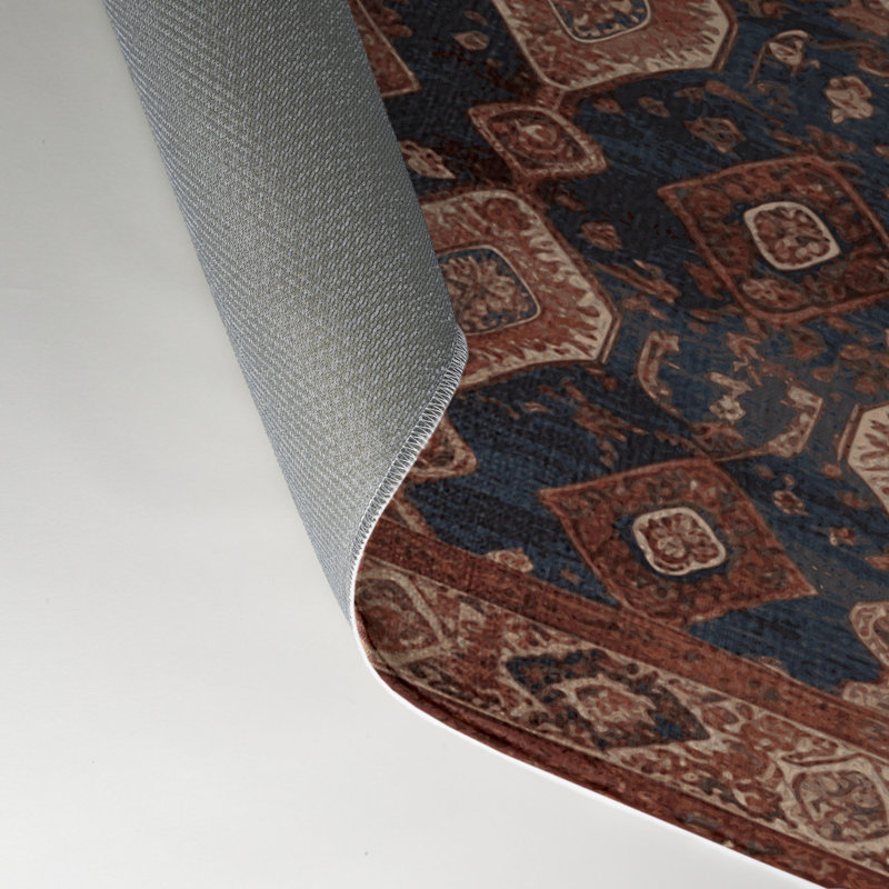 Tapis d'intérieur et d'extérieur brun Persian, Rectangle 9 pi x 12 pi