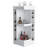 Lamer Corner Bar Cabinet with Wine Rack and Open Shelf, Natural Oak-97207547