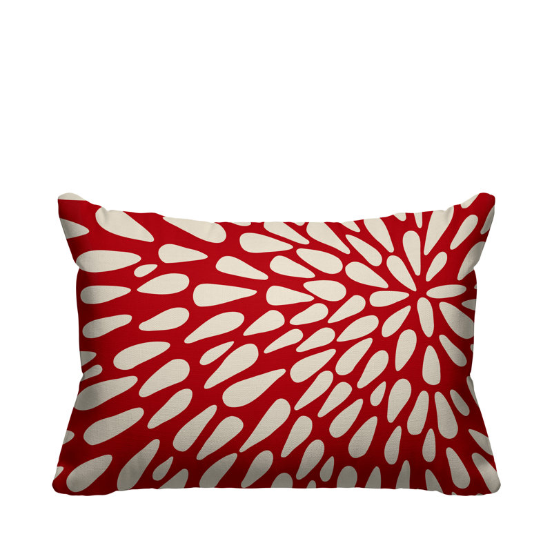 Housse de coussin d'extérieur et insert, Rouge