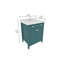 Ensemble de meuble-lavabo simple 31 po avec plateau en marbre d'ingénierie Elfand-381033794