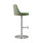 Upholstered Adjustable Height Counter Stool with Metal Frame-1366754787