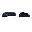 Canapé modulaire en velours chenille 122 po Marcel Mystic-121522684