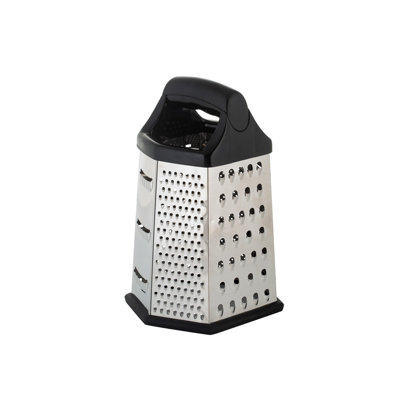 Kitchen Details 6 Sided Multifunctional Box Grater 9 Inch| Professional Cheese Grater | Kitchen Food Shredder