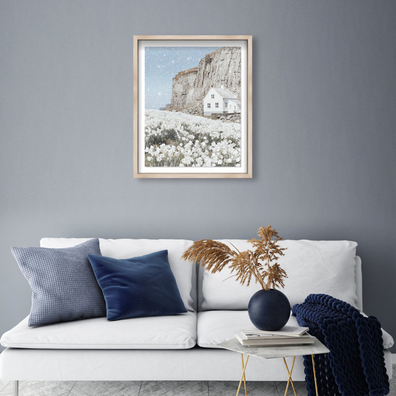 Coastal Homes II Print by Oliver Gal, 25.5" H x 21.5" W, Natural Oak Shadowbox
