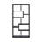 10-Shelf Bookcase In Cappuccino Finish-1006565555