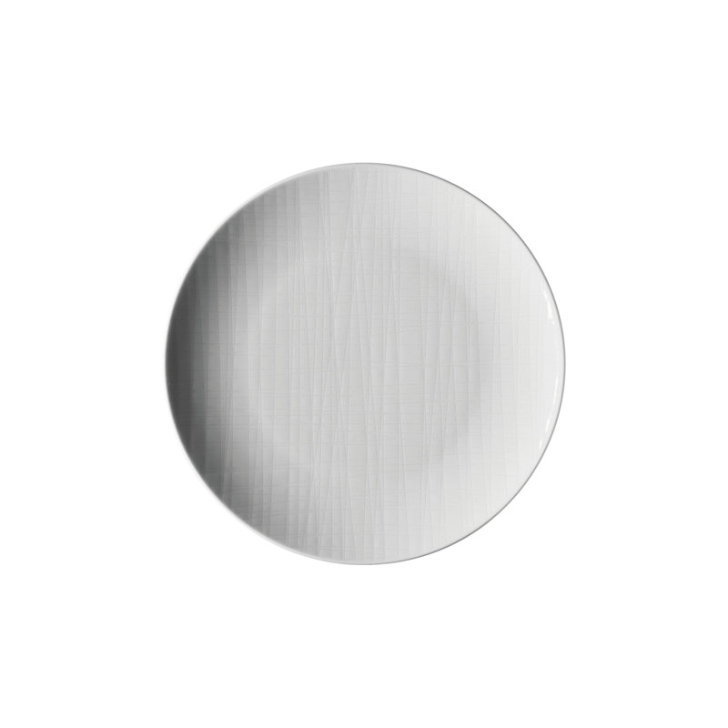 Mesh Porcelain Salad/Dessert Plate, White