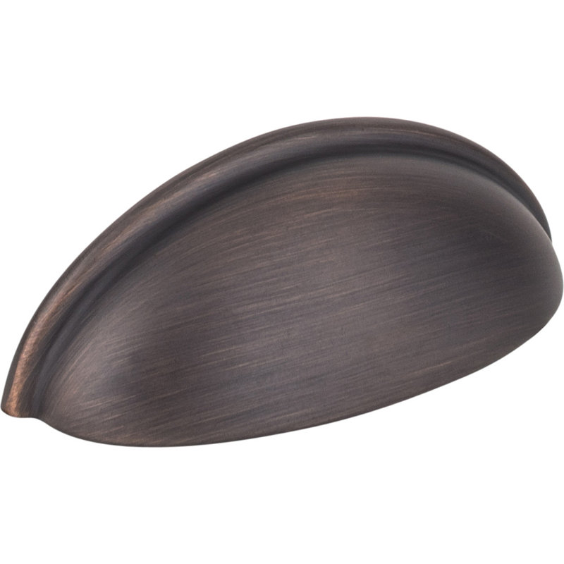 Florence 3" Center to Center Cup/Bin Pull, Brushed Oil Rubbed Bronze
