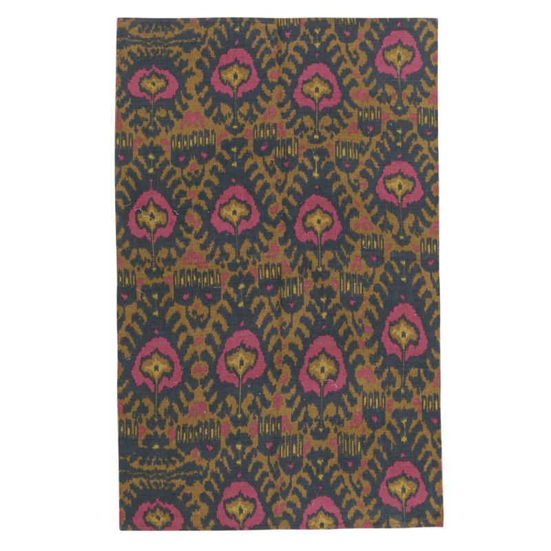 Flatweave Wool Ikat Area Rug in Multi