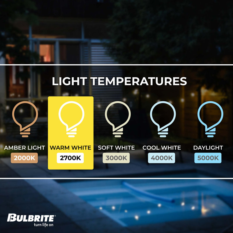 48-ft Outdoor 15 - Bulb Standard LED String Light (End to End Connectable)