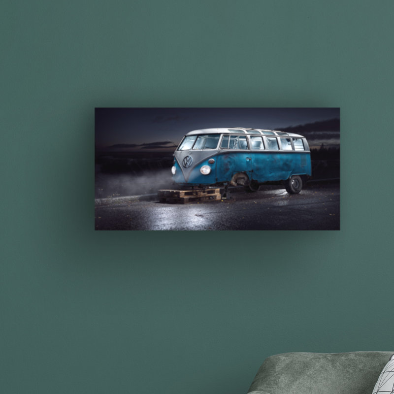 «Vw Kleinbus» par Petri Damsten, impression sur toile tendue, H 24 po x l 47 po x P 2 po