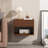 Armeta Modern Walnut Wall-Mounted Nightstand