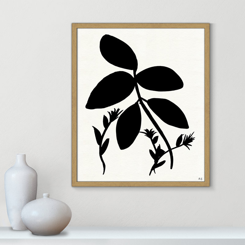 Silhouette Garden II by Susan Jill, Natural Wood Grain Framed, 25.5" H x 21.5" W x 0.75" D