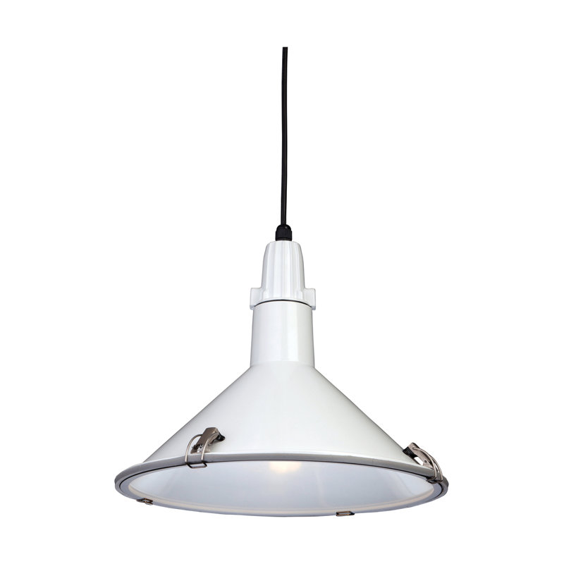 EDEN 1 - Light Black Cone Pendant, White