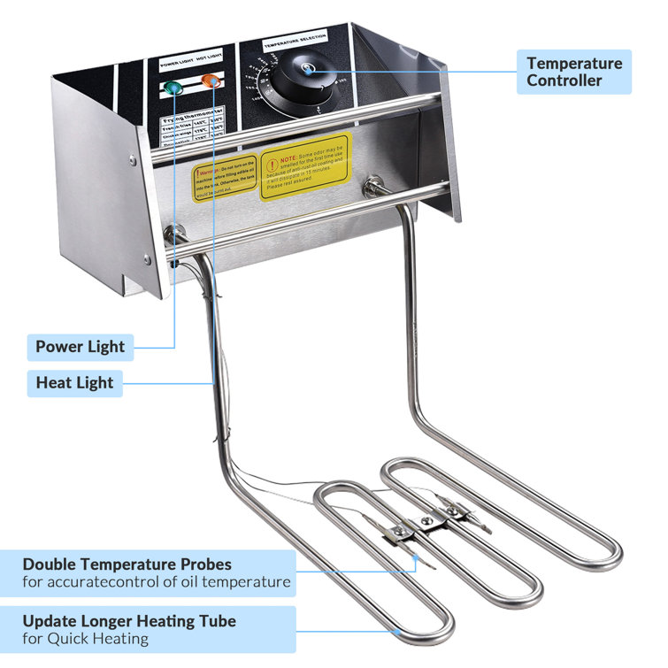 Yescom 5000 Watt 24 2 Basket Indoor Turkey Fryer & Reviews