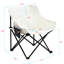 Chaises de camping pliantes 2 pièces Beige-120256236