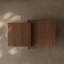 Table basse minimaliste en bois massif de style italien