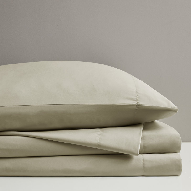 Smart Cool Grey Coolmax Blend All Season 4-Piece Full Sheet Set, Full XL, Gray