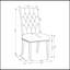  Ensemble de 2 chaises d'appoint capitonnées